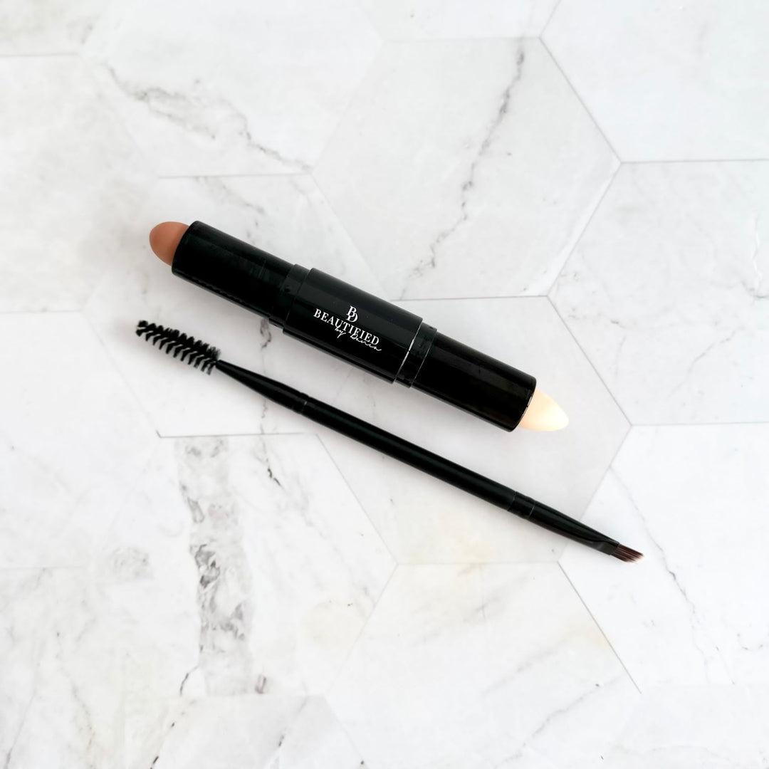 Brow Highlighter + Brow Brush Set