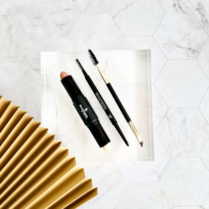 Brow Highlighter, Luxe Brow Pencil + Brow Brush Set